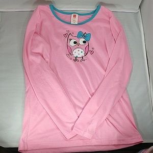 Sleepwear, girls long sleeve PJ top